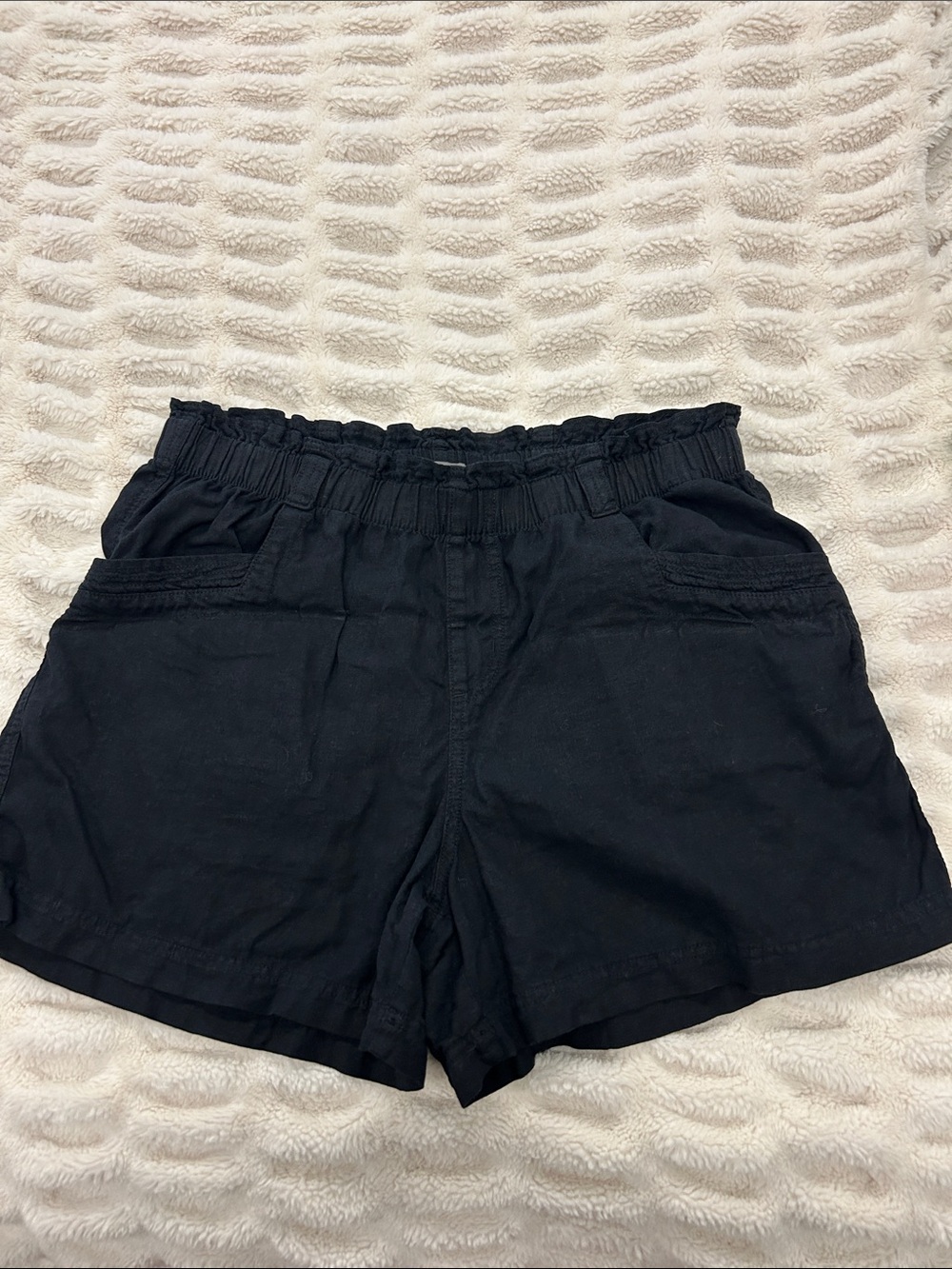 Maurices Black High-Waist Elastic Shorts